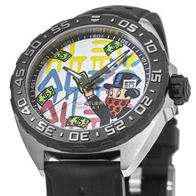 Load image into Gallery viewer, Tag Heuer Formula 1 Alec Monopoly Special Edition Black Rubber Strap Watch for Men - WAZ1119.FT8023