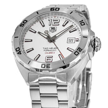 Load image into Gallery viewer, Tag Heuer Formula 1 Calibre 5 Automatic White Dial Silver Steel Strap Watch for Men - WAZ2114.BA0875