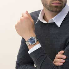 Load image into Gallery viewer, Tag Heuer Link Automatic Blue Dial Silver Steel Strap Watch for Men - WBC2112.BA0603