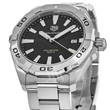 Load image into Gallery viewer, Tag Heuer Aquaracer Black Dial Silver Steel Strap Watch for Men - WBD1110.BA0928