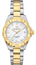 Load image into Gallery viewer, Tag Heuer Aquaracer White Mother of Pearl Dial Two Tone Steel Strap Watch for Women - WBD1322.BB0320