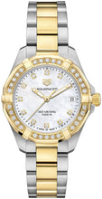 Load image into Gallery viewer, Tag Heuer Aquaracer Diamonds Mother of Pearl Dial Two Tone Steel Strap Watch for Women - WBD1323.BB0320