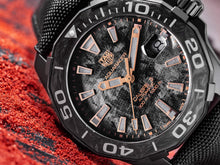 Load image into Gallery viewer, Tag Heuer Aquaracer Calibre 5 Black NATO Strap Carbon Dial Watch for Men - WBD218A.FC6445