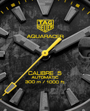 Load image into Gallery viewer, Tag Heuer Aquaracer Calibre 5 Black NATO Strap Carbon Dial Watch for Men - WBD218B.FC6446