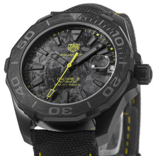 Load image into Gallery viewer, Tag Heuer Aquaracer Calibre 5 Black NATO Strap Carbon Dial Watch for Men - WBD218B.FC6446