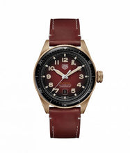 Load image into Gallery viewer, Tag Heuer Autavia Calibre 5 Chinese New Year Maroon Dial Maroon Leather Strap Watch for Men - WBE5193.FC8300
