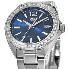 Load image into Gallery viewer, Tag Heuer Formula 1 Quartz Diamonds Blue Dial Silver Steel Strap Watch for Women - WBJ1316.BA0666