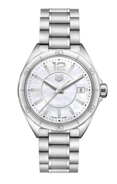 Tag Heuer Formula 1 Mother of Pearl White Dial Silver Steel Strap Watch for Women - WBJ1318.BA0666