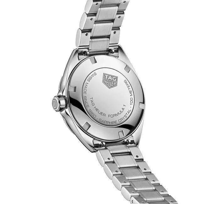 Tag Heuer Formula 1 White Mother of Pearl Dial Silver Steel Strap Watch for Women - WBJ1319.BA0666