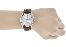 Load image into Gallery viewer, Tag Heuer Carrera Day Date Silver Dial Brown Leather Strap Watch for Men - WBN2011.FC6484