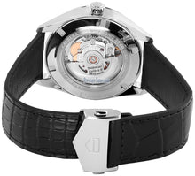 Load image into Gallery viewer, Tag Heuer Carrera Day Date Black Dial Black Leather Strap Watch for Men - WBN2013.FC6503