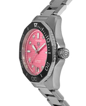 Load image into Gallery viewer, Tag Heuer Aquaracer Professional 300 Automatic Diamonds Pink Dial Silver Steel Strap Watch for Women - WBP231J.BA0618