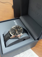 Load image into Gallery viewer, Tag Heuer Carrera Day Date Black Dial Black Leather Strap Watch for Men - WBN2013.FC6503
