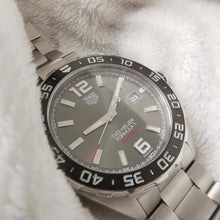 Load image into Gallery viewer, Tag Heuer Formula 1 Calibre 5 Chronograph Anthracite Dial Silver Steel Strap Watch for Men - WAZ2011.BA0842
