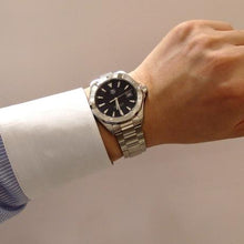 Load image into Gallery viewer, Tag Heuer Aquaracer Quartz Black Dial Silver Steel Strap Watch for Men - WAY1110.BA0928