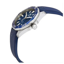 Load image into Gallery viewer, Tag Heuer Aquaracer Quartz Blue Dial Blue Rubber Strap Watch for Men -  WAY101C.FC6153