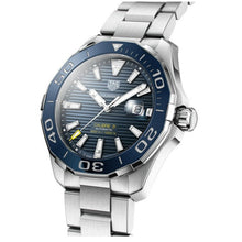 Load image into Gallery viewer, Tag Heuer Aquaracer Calibre 5 Blue Dial Silver Steel Strap Watch for Men - WAY201B.BA0927