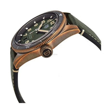 Load image into Gallery viewer, Tag Heuer Autavia Calibre 5 Automatic Olive Green Dial Green Leather Strap Watch for Men - WBE5190.FC8268